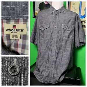 Woolrich Men's Gray Short Sleeve Shirt